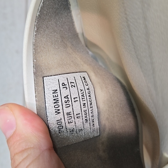 Balenciaga Womens Pool Logo Sandals Flip Flop Flats shoes sz 11 - Picture 15 of 15